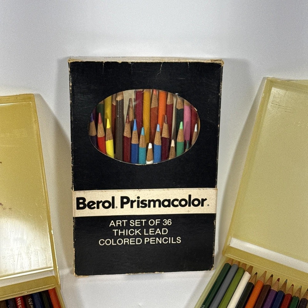 Vintage Colored Pencil Lot  Berol Prismacolor Eberhardt Faber Mongol 72 Pieces - Picture 2 of 12